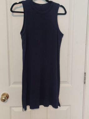 Lululemon Sleeveless Navy Classic Tank Dress, Cotton 6